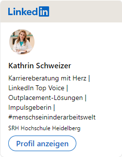 Karriereberatung mit Bewerbungscoaching und Outplacement Kathrin Schweizer